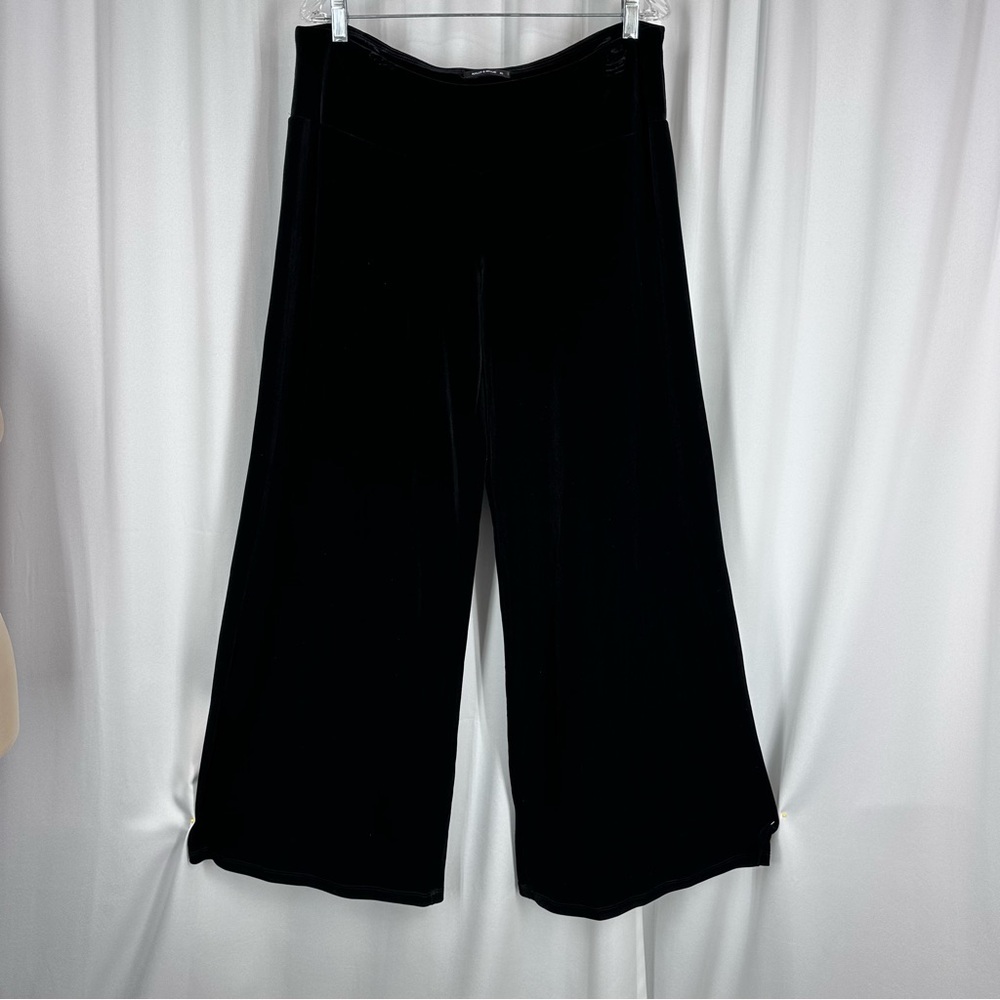 Vintage Nally and‎ Millie Velour Wide Leg Pants Sz XL Velvet Palazzo Made In USA
